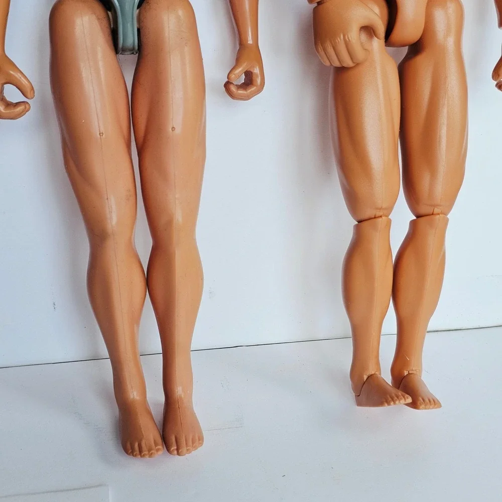 Lot of 5 Action Figures 4 Ultra Corps 1 Power Team Nude Vintage Military 1315‎